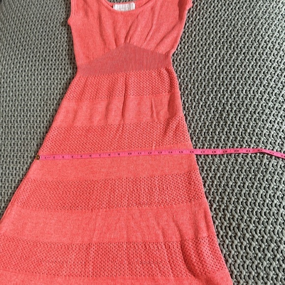 Victor Glemaud Womens Coral Crochet Eyelet Cotton Maxi Dress XS Resort Boho - Picture 8 of 11